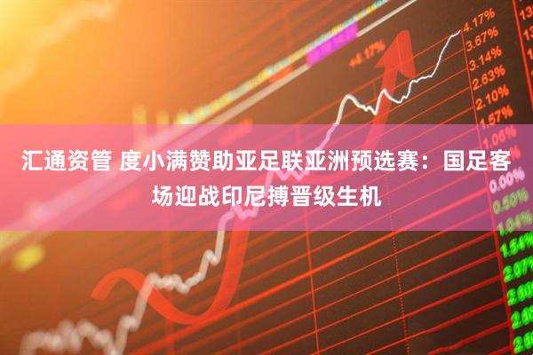 汇通资管 度小满赞助亚足联亚洲预选赛：国足客场迎战印尼搏晋级生机